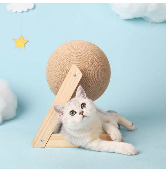 Vertical Sisal Cat Catching Ball Toy