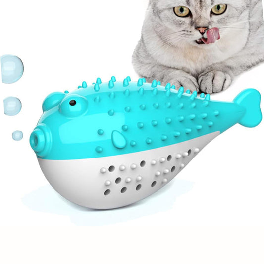 Silicone Fish Teaser Toothbrush Toy
